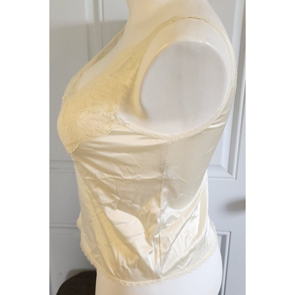 Vtg Body Lites JC Penney's Women's Nylon Sleeveless Cami Camisole Lacy Bust 36 - Picture 5 of 8